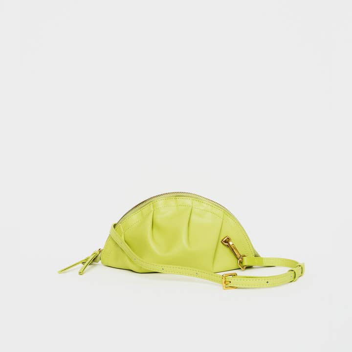 Yunyinrose - Wholesale Top Handle Bag - Women's - Lime green gyoza bag mini beef skin1
