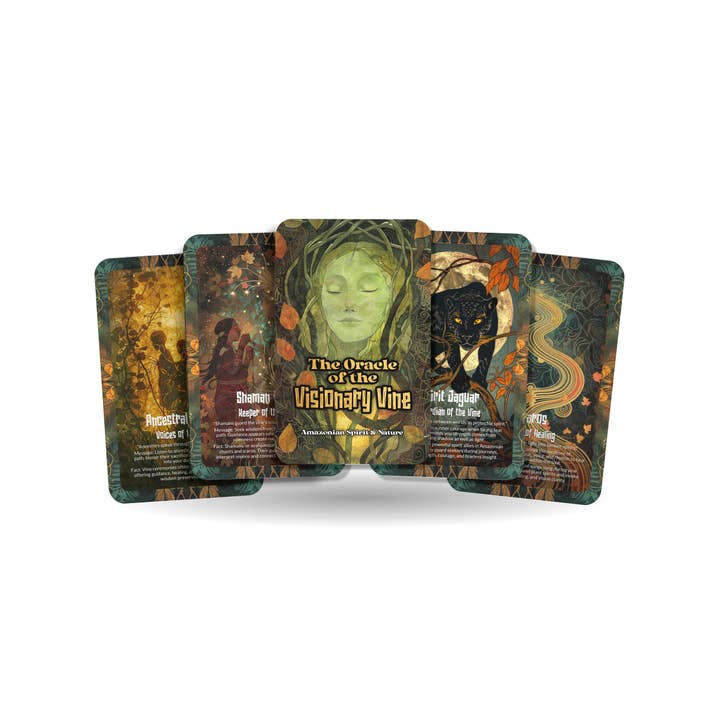 The Oracle of the Visionary Vine – A Sacred Plant Oracle Deck – 22 Oracle Cards – Portals of Higher Consciousness for wholesale by IBIZA TAROT