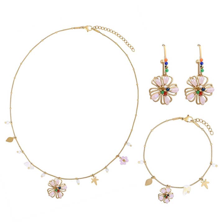 Blooming Grace Jewelry Set for wholesale by Trend & Co