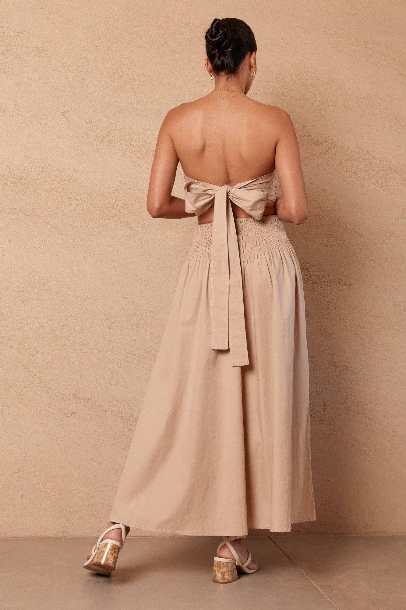 BEFORE ANYONE ELSE - Wholesale Blouse – Women’s - YONI TOP - LATTE1