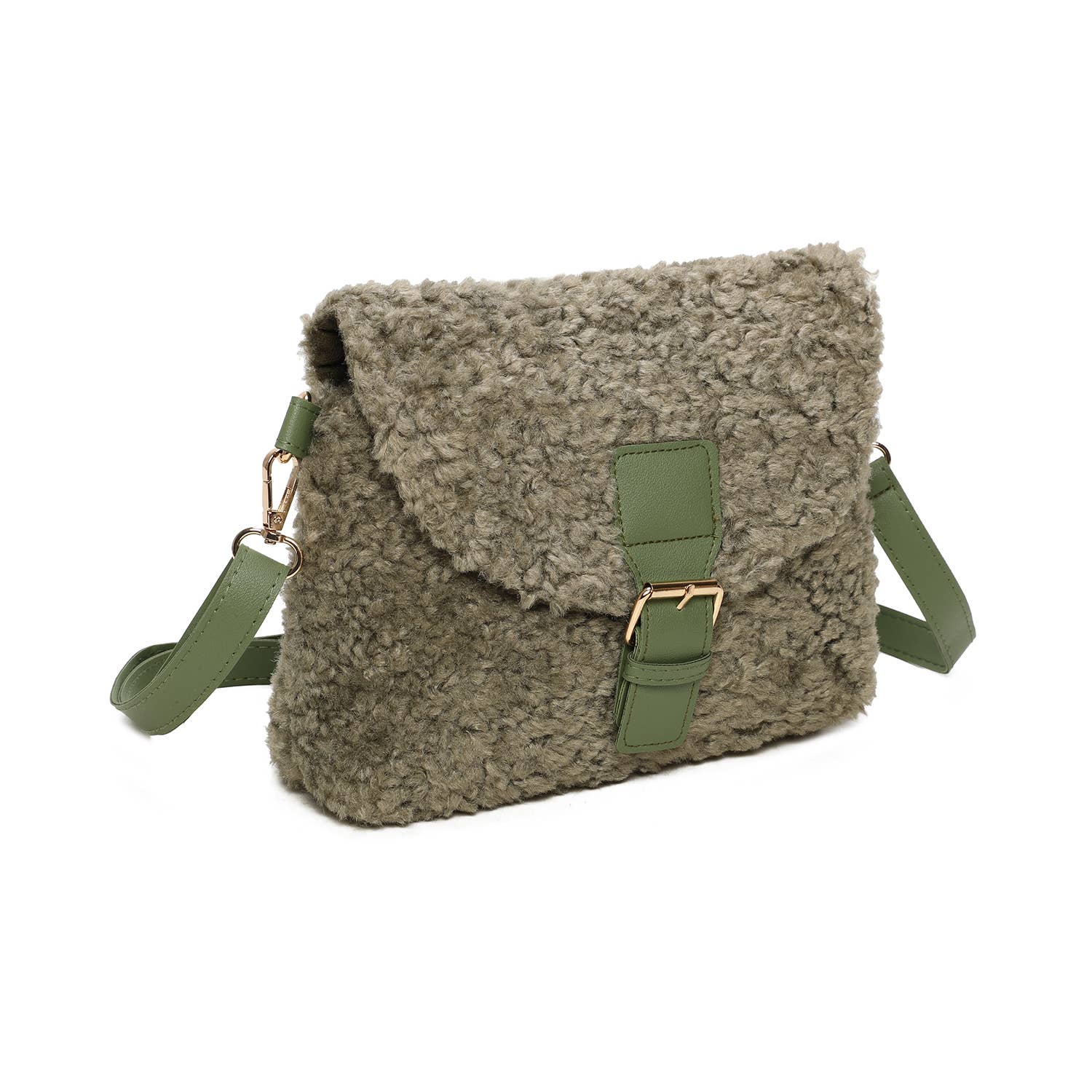 INES DELAURE - Wholesale Shoulder Bag - Women's - Furry shoulder bag0