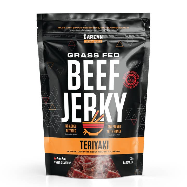 Carzan Local Meats - Vente Viande séchée - Boeuf Teriyaki Jerky0