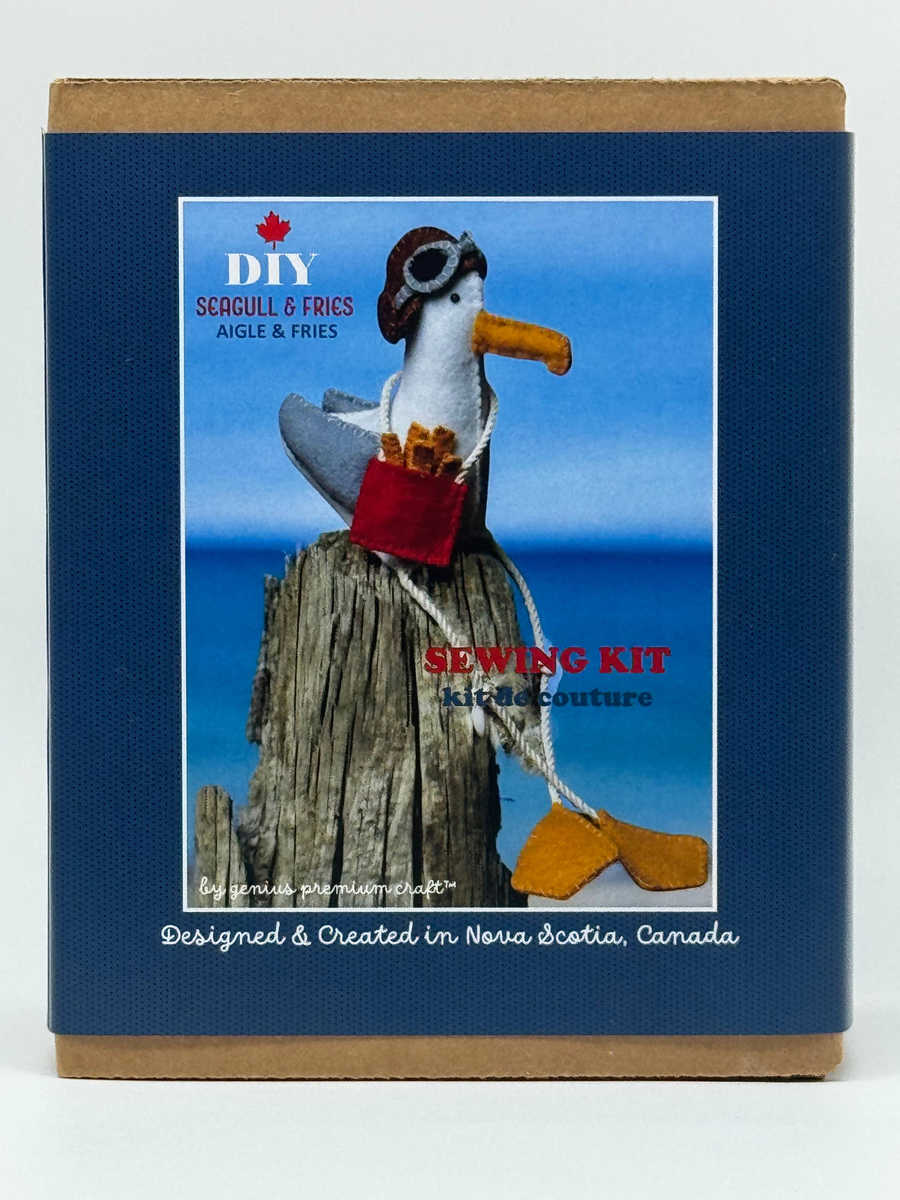 Genius Premium Craft - Vendita all'ingrosso Kit da cucito creativo - Kit cucito Gabbiano in feltro - Versioni costiera o urbana4