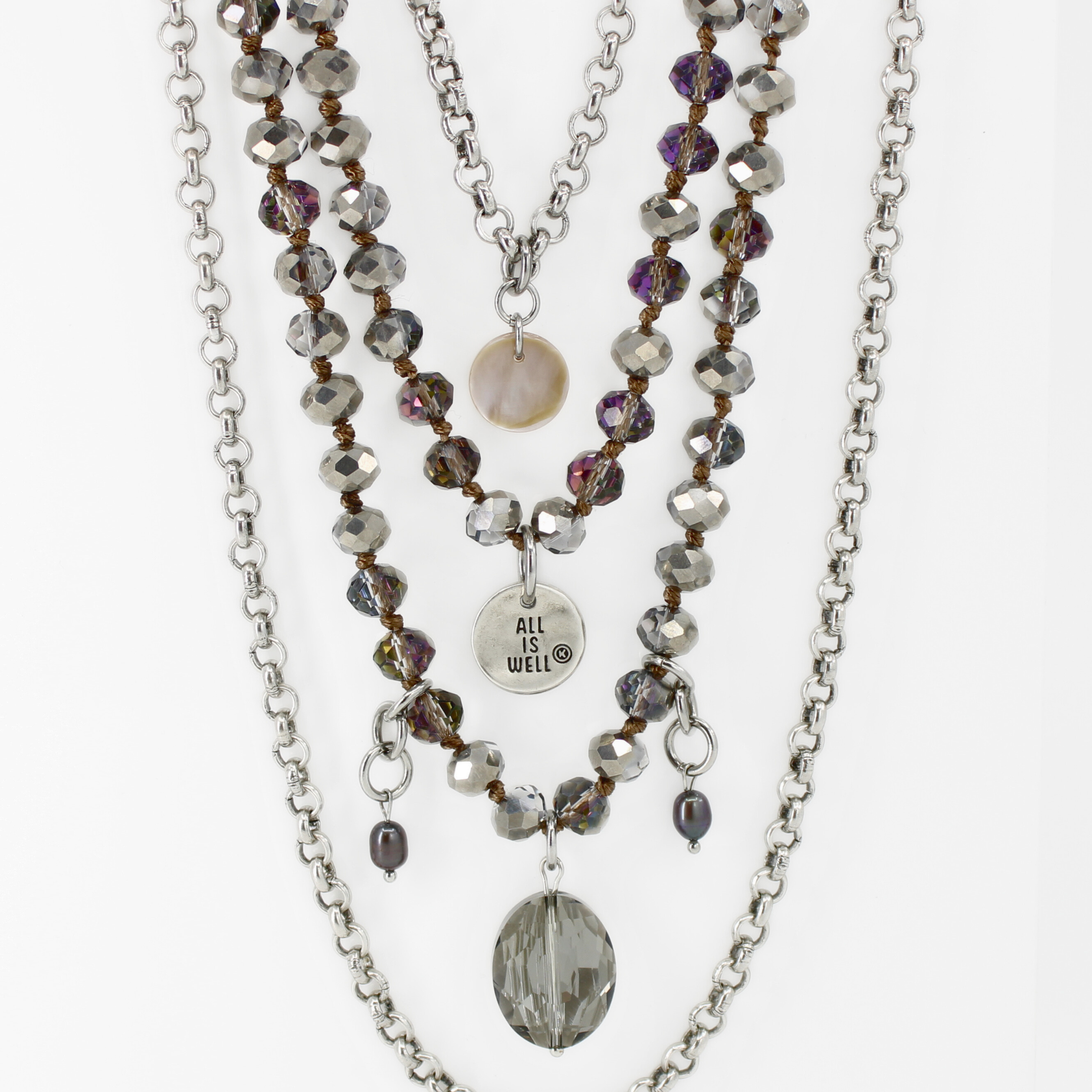 Katia Designs - Vendita all'ingrosso Collana con ciondolo/pendaglio - Tutto è Bene Cristallo Fusione Duo Bundle Edizione Limitata3