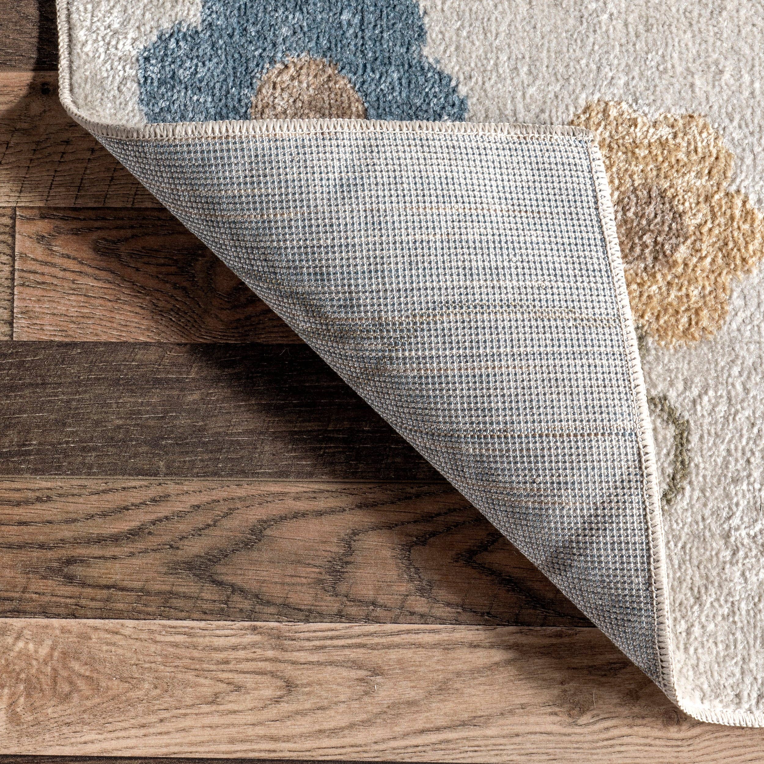 Beige Cass Safari Kids Machine Washable Area Rug for wholesale on Faire5