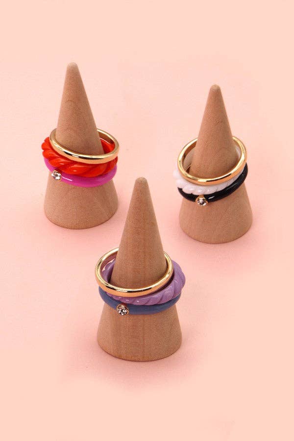 JOSSLYN by wall to wall – Großhandel Schmucksets – EPOXID-RINGSATZ | 31R220176