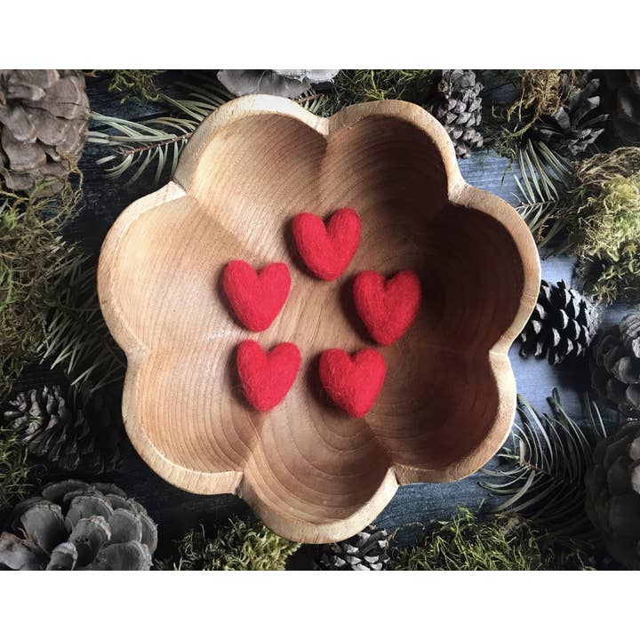 House of Moss - Wholesale Decorative Tabletop Object - Felted Wool Heart