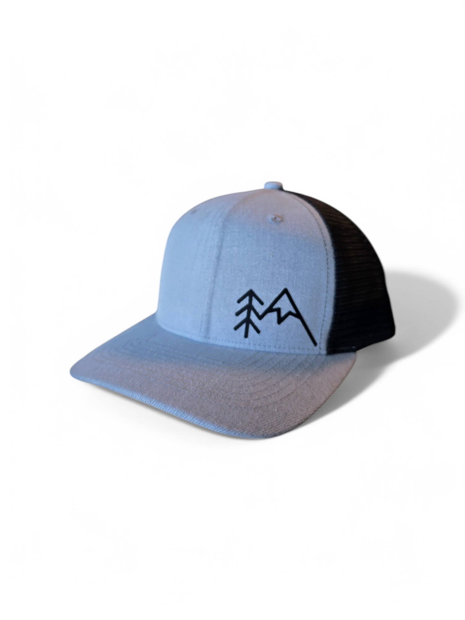 PNW Apparel - Wholesale Trucker Hat - Unisex - Mountains Trees Trucker Hat - Mesh Back Snapback Cap15