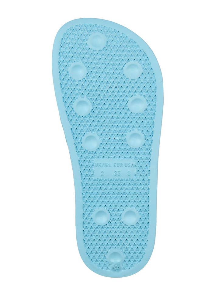 Infinity Classics International Inc. - Wholesale Slippers - Kids - Super-Soft Cushioned "Hello Summer" Slide Sandal