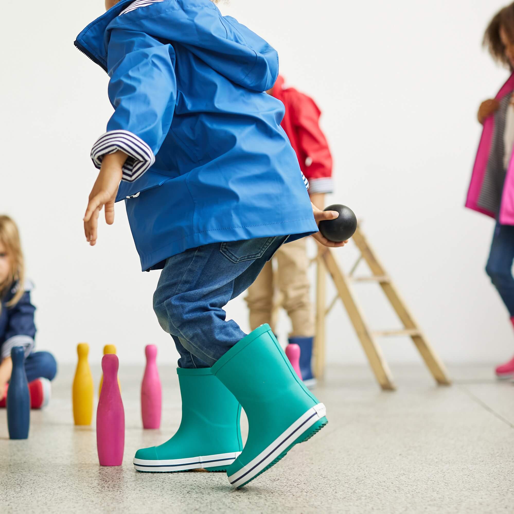 French Soda - Wholesale Rain Boots – Child - Kids' Rubber Gumboot - Sea Green1