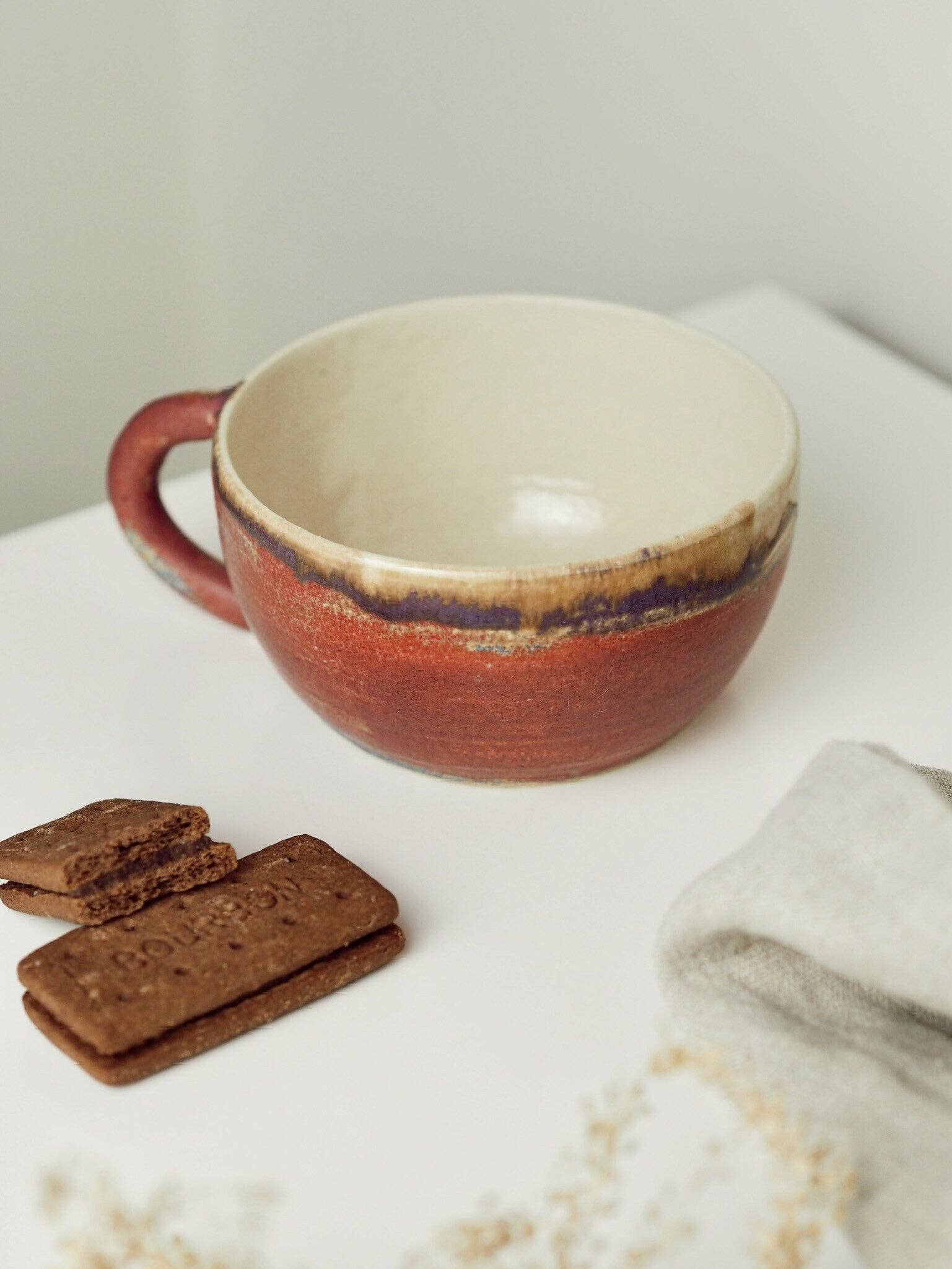 Charlotte Manser Ceramics – wholesale Coffee mug – Pink 300ml Cappuccino Mug1