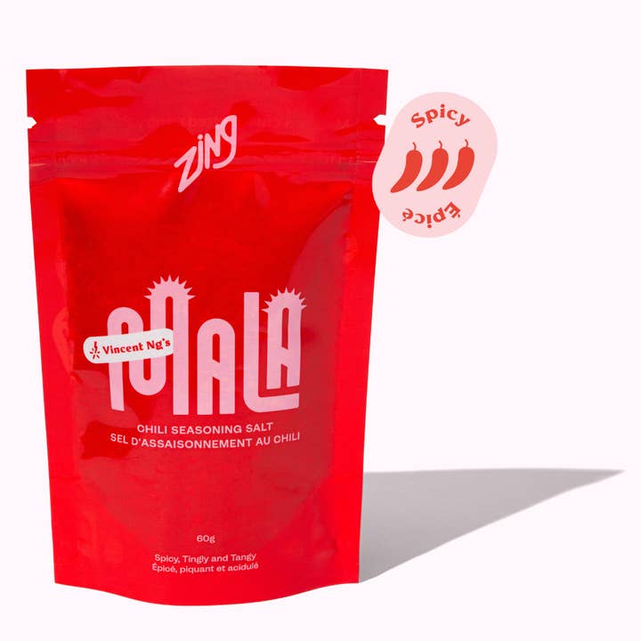 Zing Pantry Shortcuts - Wholesale Dried Spice Mix - Vincent Ng's Mala Chili Salt (Sichuan + Indian Inspired)