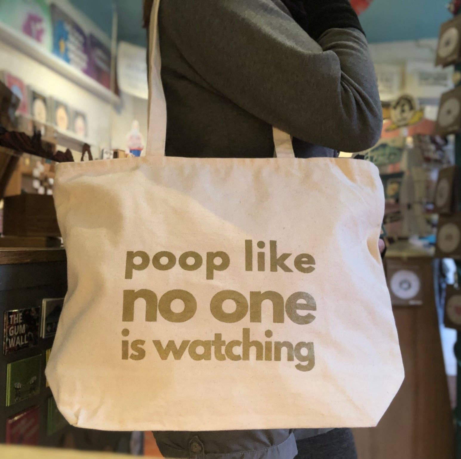 Ugly Baby - Wholesale Tote Bag - Women's - Tote Bag - Poop Like No One is Watching1