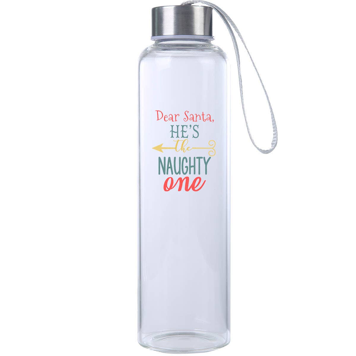 Made2Order - Wholesale Water Bottle - Christmas Holiday Glass Water Bottle1