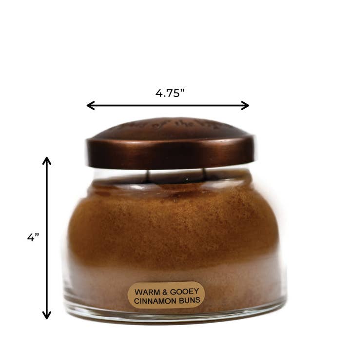 A Cheerful Giver - Vente Bougie en bocal - Bougies parfumées Cadeau de 22oz - Brioches à la cannelle chaudes et fondantes4