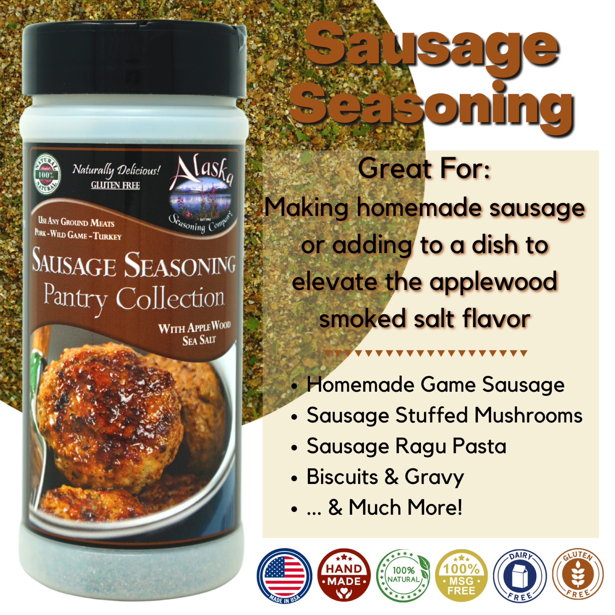 Alaska Seasoning Company - Wholesale Dried Spice Mix - Sausage Seasoning1