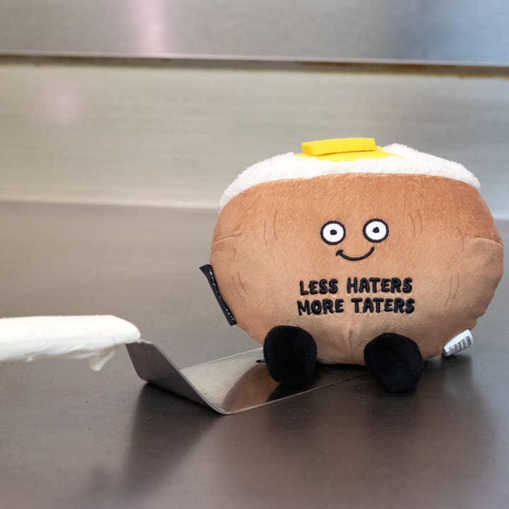 Punchkins - Wholesale Stuffed/Plush Toy - Kids & Baby - "Less Haters, More Taters" Plush Baked Potato