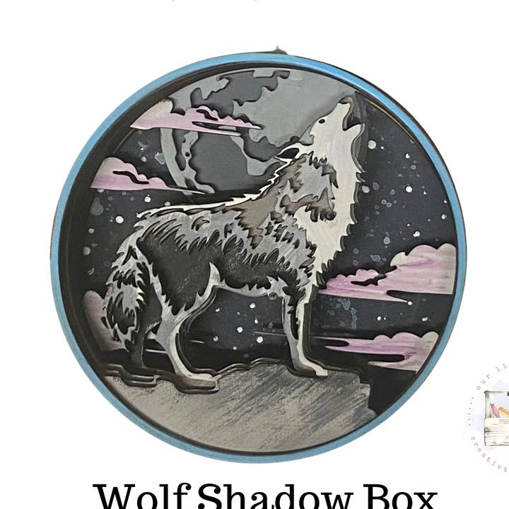 Wolf Shadow Box Kit for wholesale by Our Little Makery