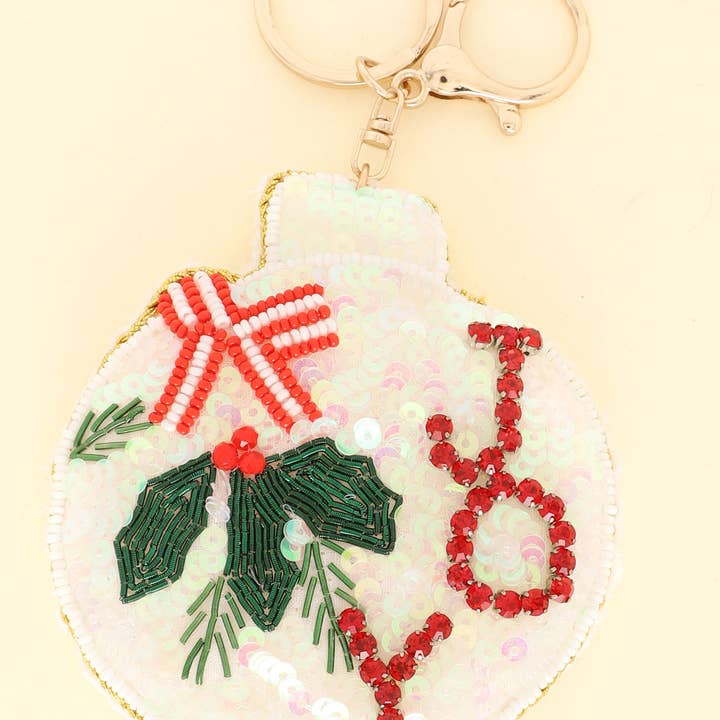Christmas Joy Tree Ornament Charm Keychain for wholesale by SP Sophia Collection