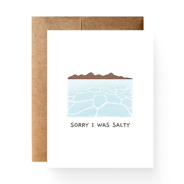 Sorry I Was Salty for wholesale by Catamount Card Company