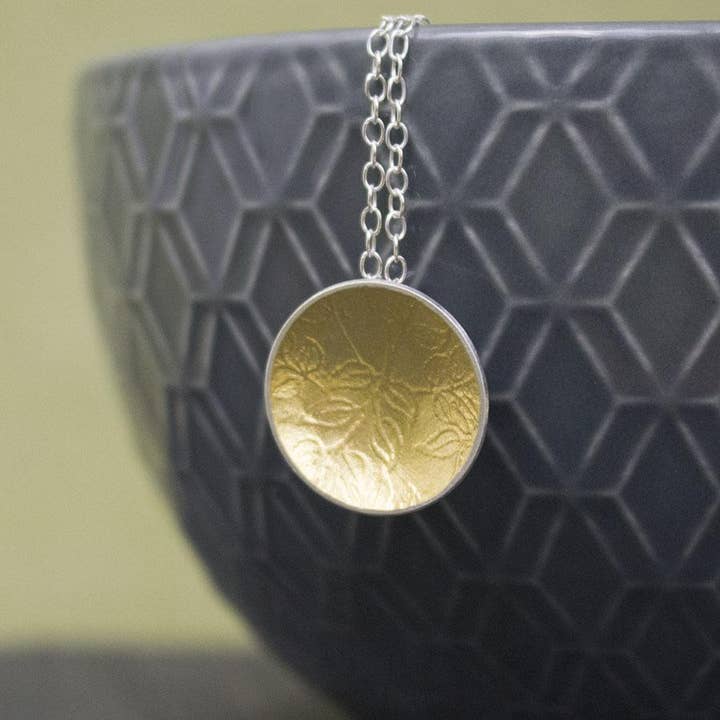 Golden Vines Cup Pendant for wholesale by Joanne Tinley Jewellery