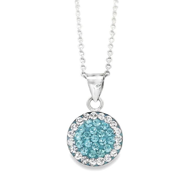 Kette Natalie 925 Silber crystal-aquamarin für den Großhandel von Impala