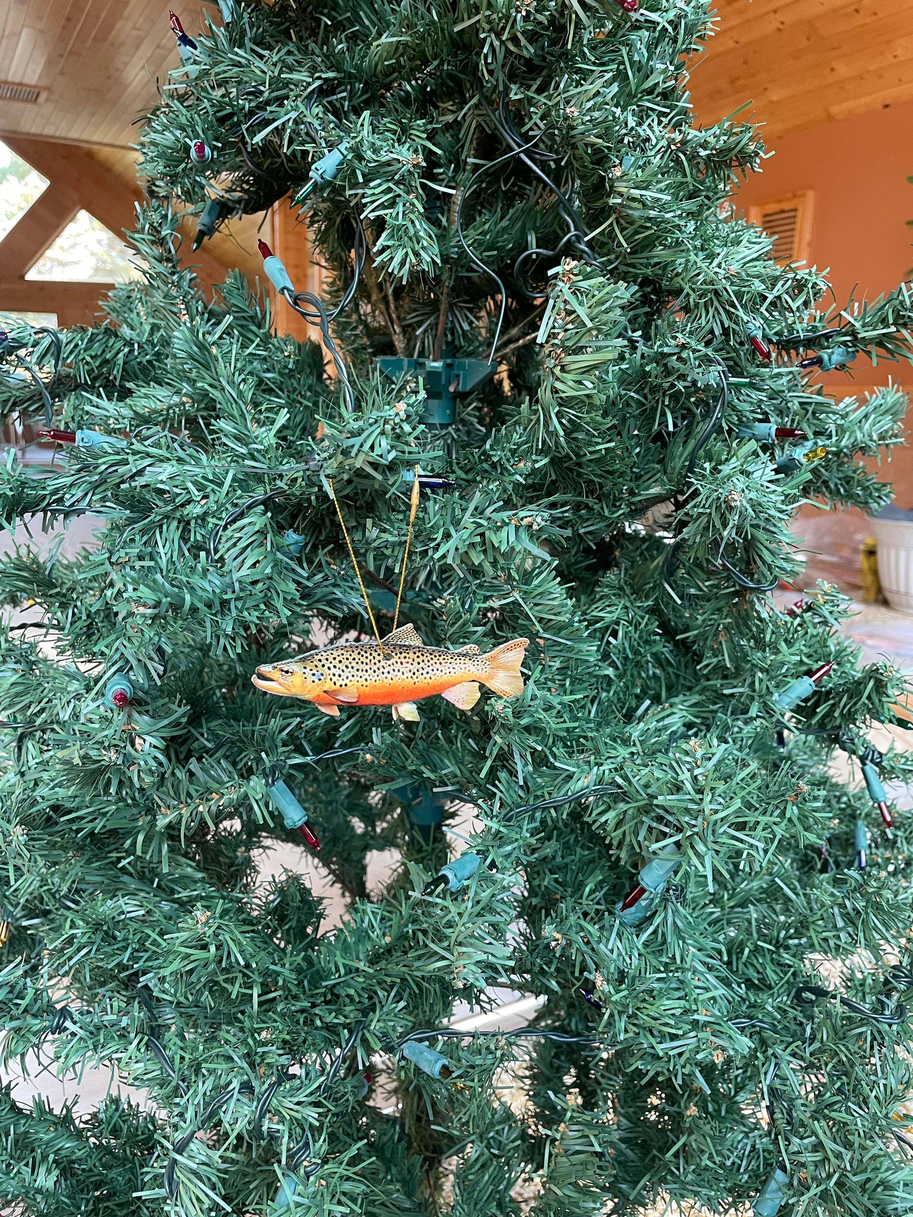 Reelistic Replicas - Wholesale Ornament - Brown Trout Fish Ornament, Christmas Fishing Ornament3