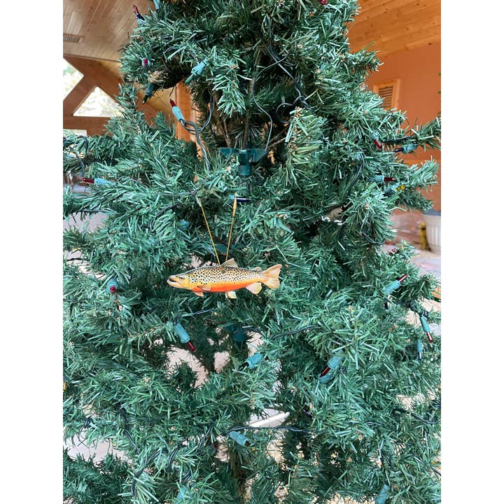 Reelistic Replicas - Wholesale Ornament - Brown Trout Fish Ornament, Christmas Fishing Ornament3