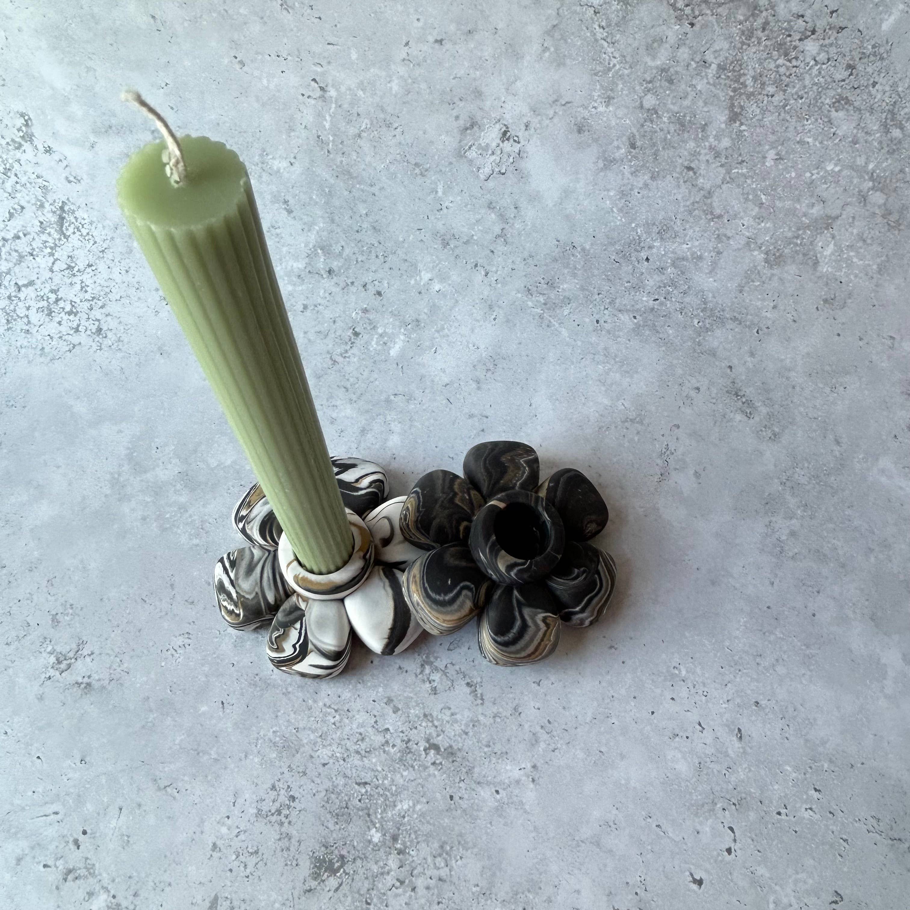 AlphaGrayArt - Wholesale Candle Holder - Floral Candle Stick Holders / Marble Candle Stick Holders1