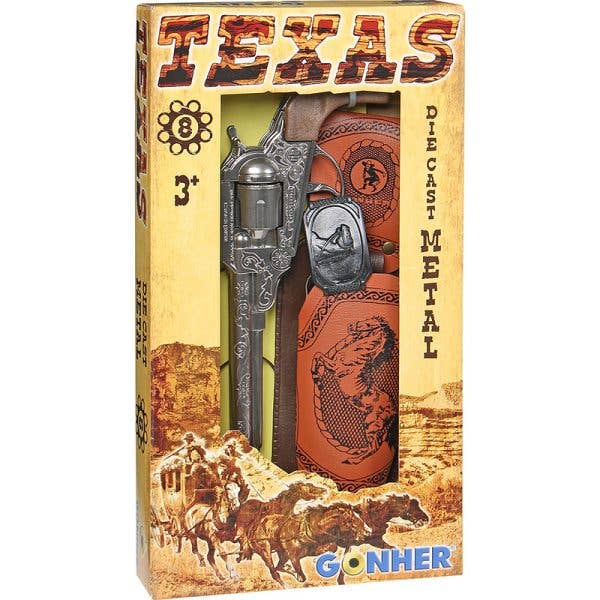 GonherCapGuns.com - Wholesale Toy Set - Kids - Texas Cowboy 8-Shot Cap Gun, Belt & Holster 3pc Play Set1