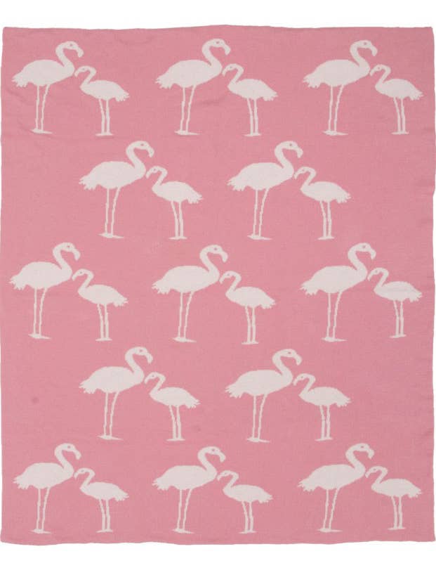 Darzzi - Wholesale Bedding Blanket - Kids & Baby - Flamingo knit cotton Baby Blanket