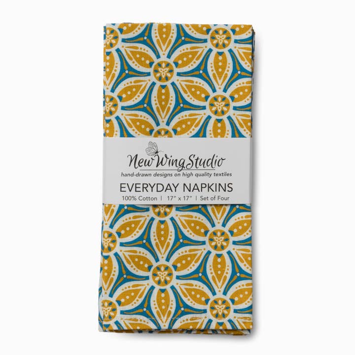 Vardags- / Lunchservetter, Set om 4 | Fler bin tack för wholesale av New Wing Studio