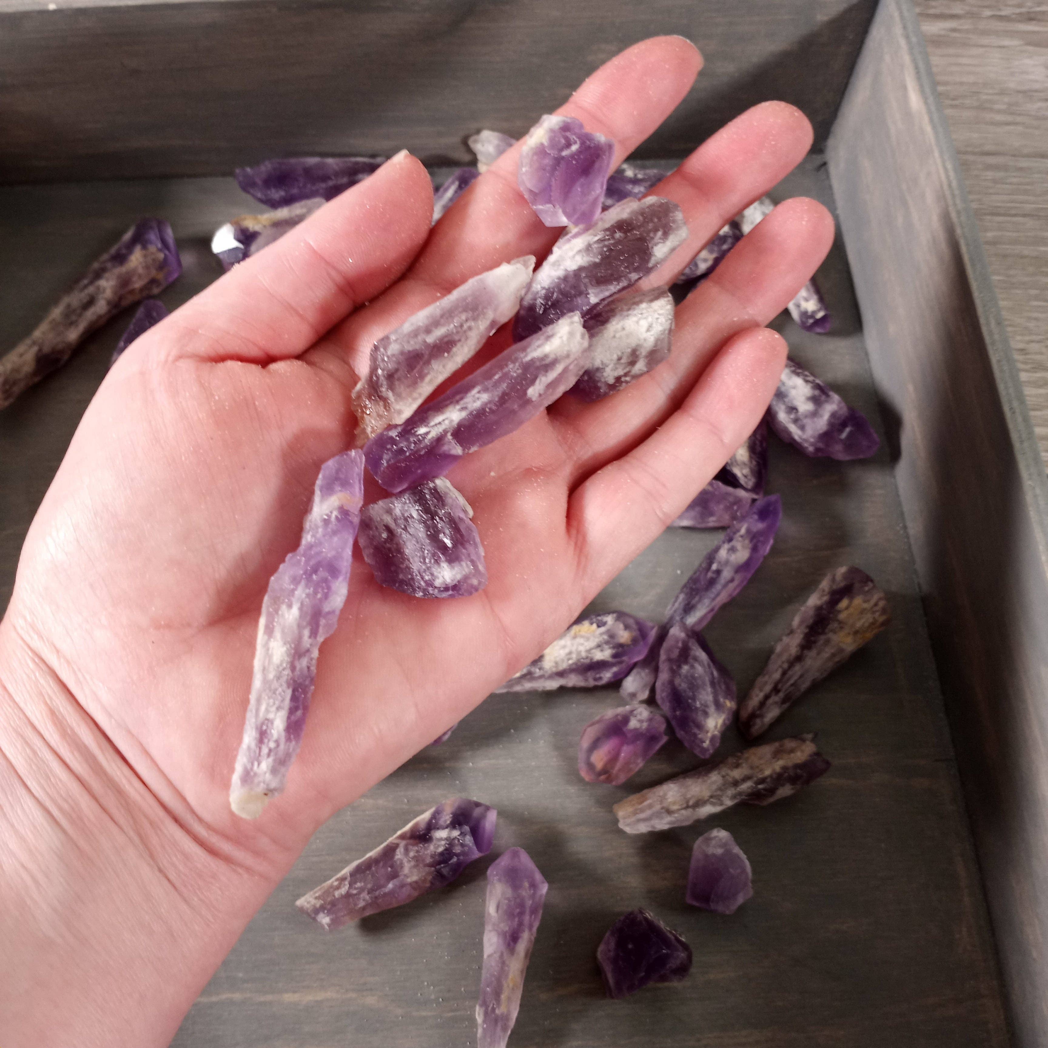 Keystone Crystals - Wholesale Spiritual Stone/Crystal - Wholesale Amethyst Dragon Tooth Points – Sold by the Pound3