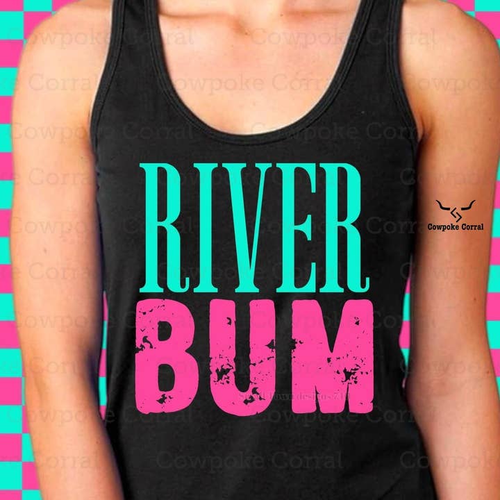 RIVER BUM TANK TOP for wholesale by Cowpoke Corral