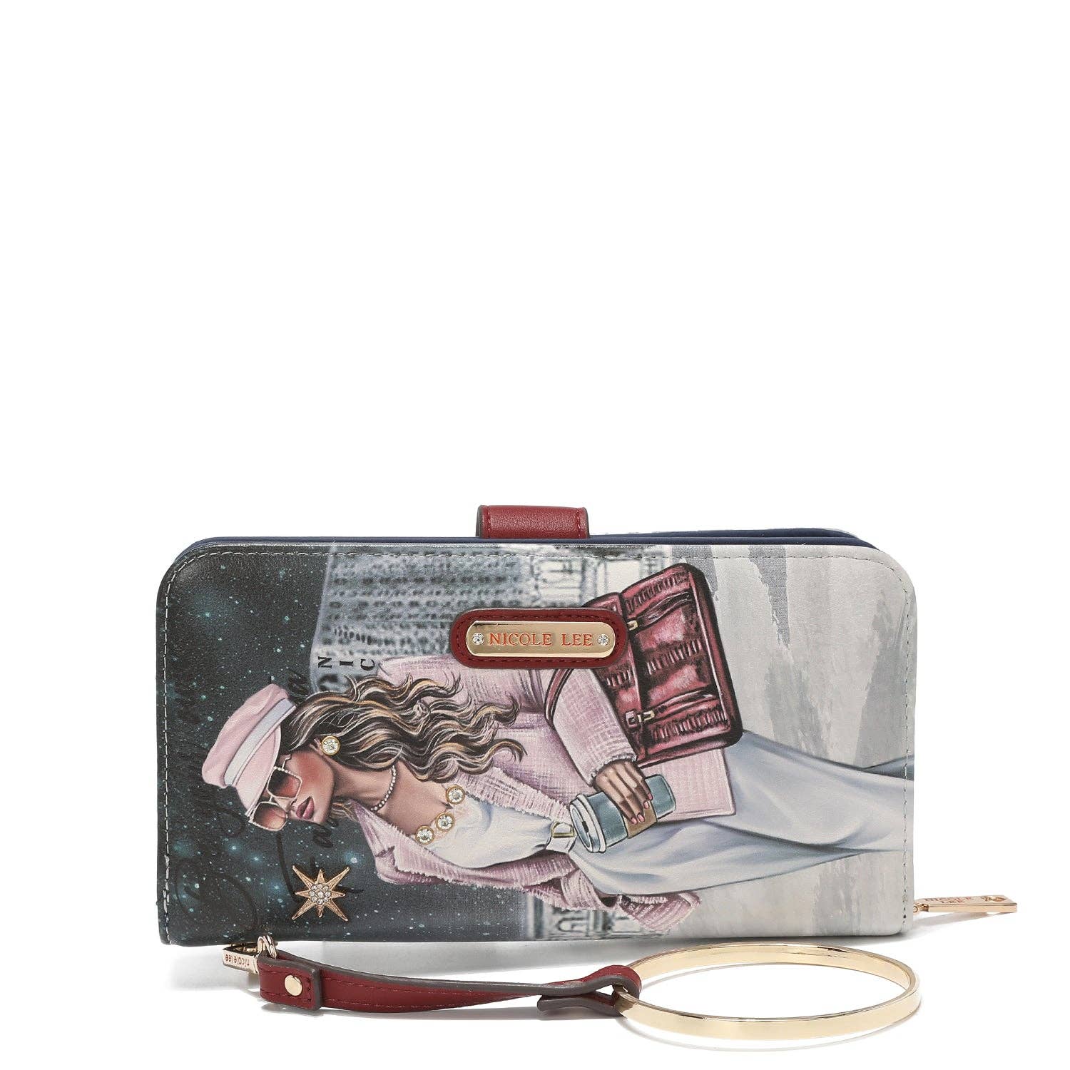 Nicole Lee – Carteira - Mulher por atacado – CARTERA IMPRESA MODA CON CREMALLERA56