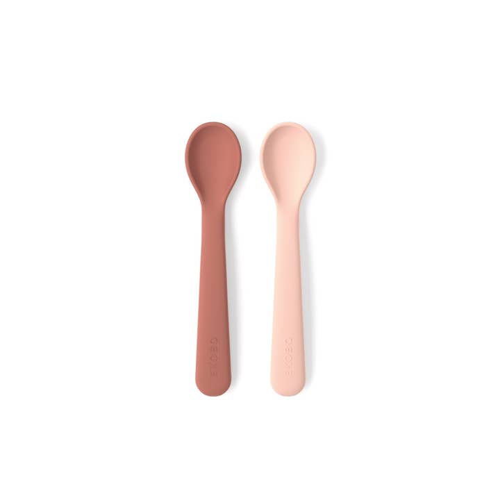 Silicone Spoon Set - Blush / Terracotta for wholesale on Faire1