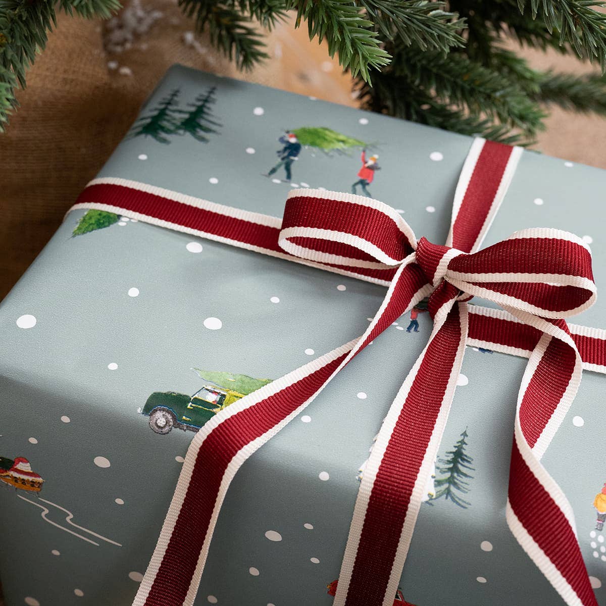 Sophie Allport - Vente Rouleau de papier cadeau - Papier cadeau "Home for Christmas" - 3 m1