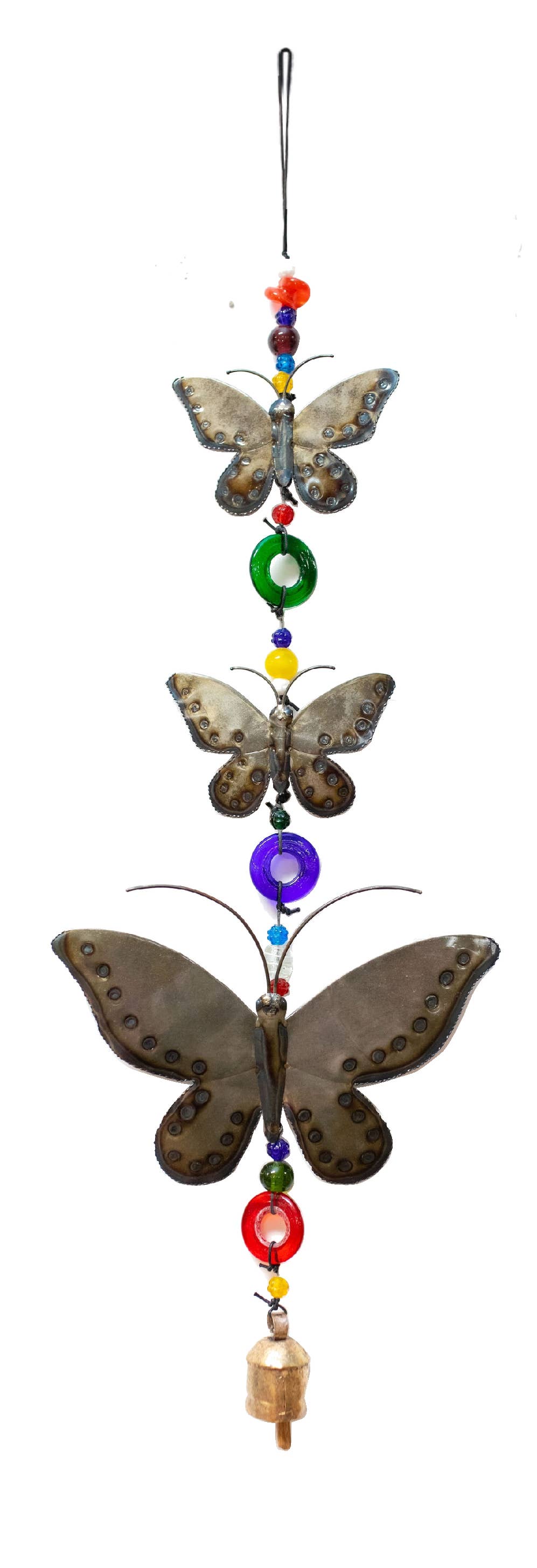 Moksha Imports – wholesale Mobile – The Charming Butterflies (Iron-Bali,Indonesia)-beads & Bell1