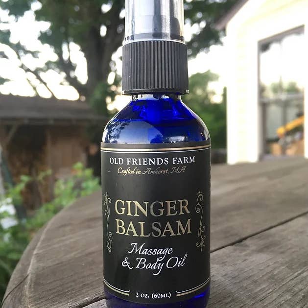 Ginger Balsam Massage and Body Oil for wholesale by Old Friends Farm
