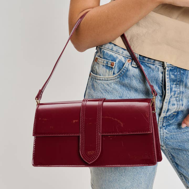 Moda Luxe - Vente Sac à bandoulière – femme - Violet - Sac à bandoulière verni8