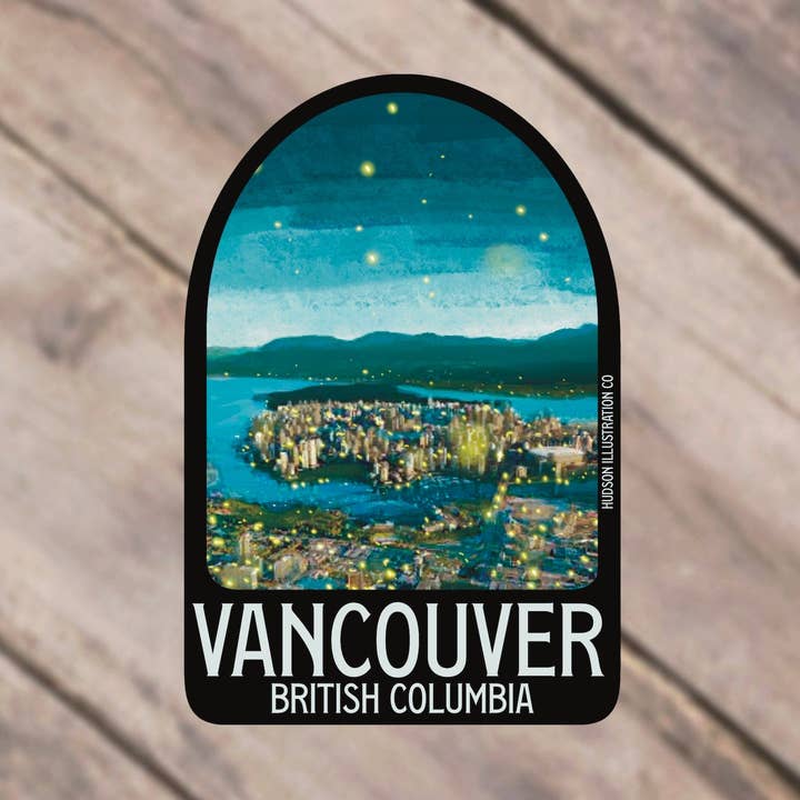 Vancouver British Columbia Canada VENDITA ALL'INGROSSO per la vendita all'ingrosso da parte di Hudson Illustration Co - About Town Co