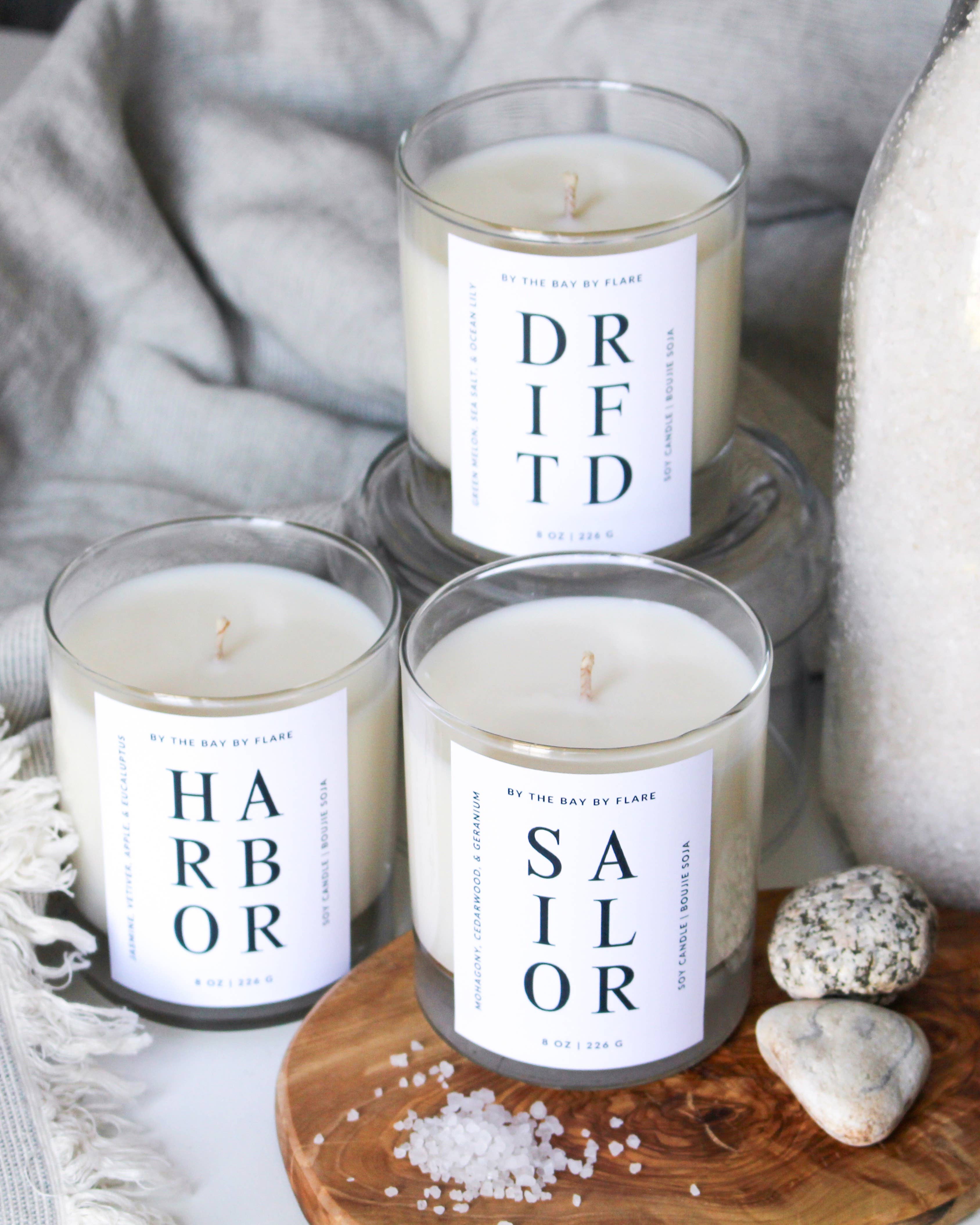 The Candle Company Flare - Wholesale Jar/Filled Candle - By The Bay - Harbor1