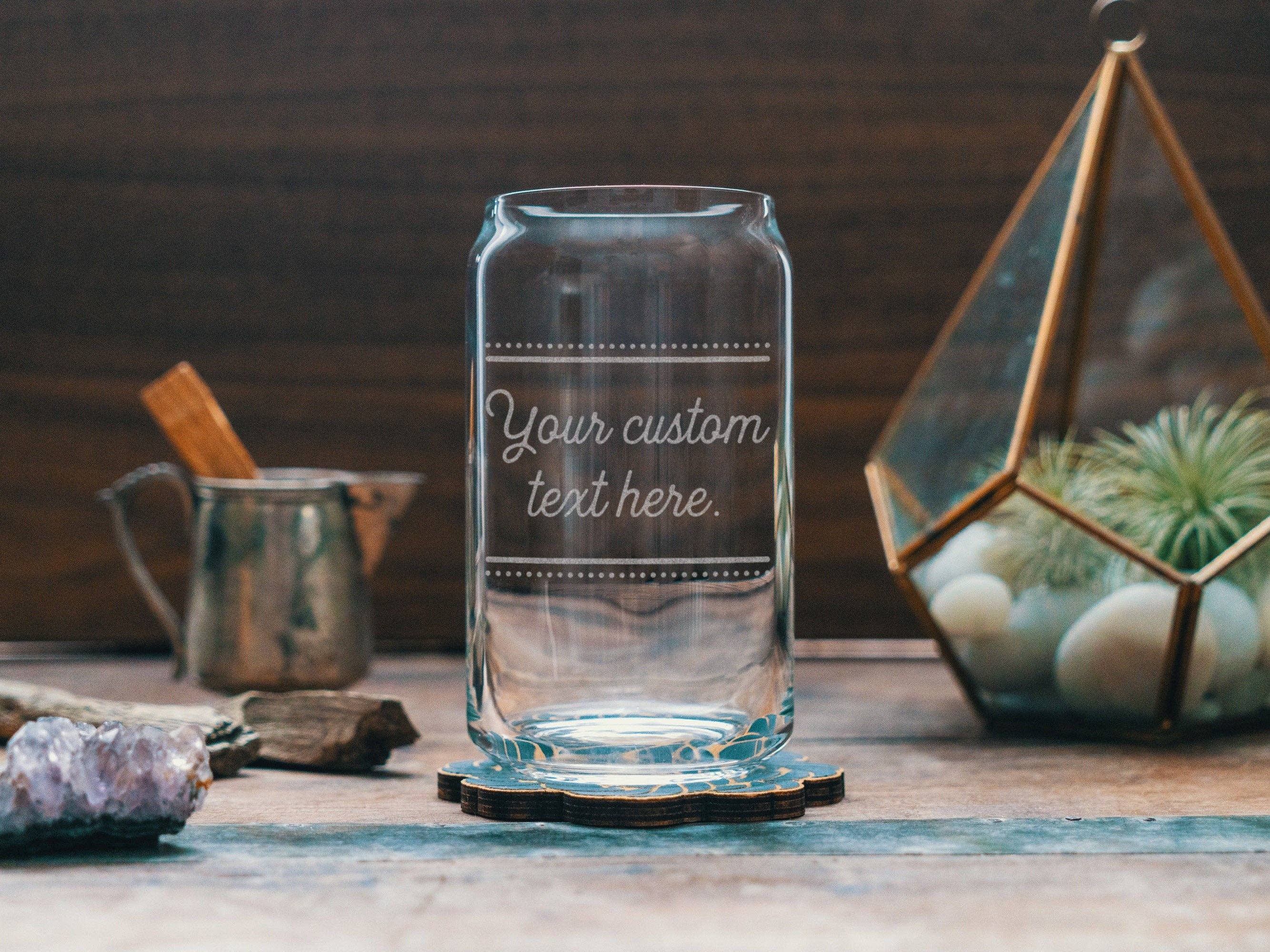 Benoit's Design Co. - Wholesale Cocktail/Liquor Glass - Custom Vintage Text Engraved Drinking Glasses0