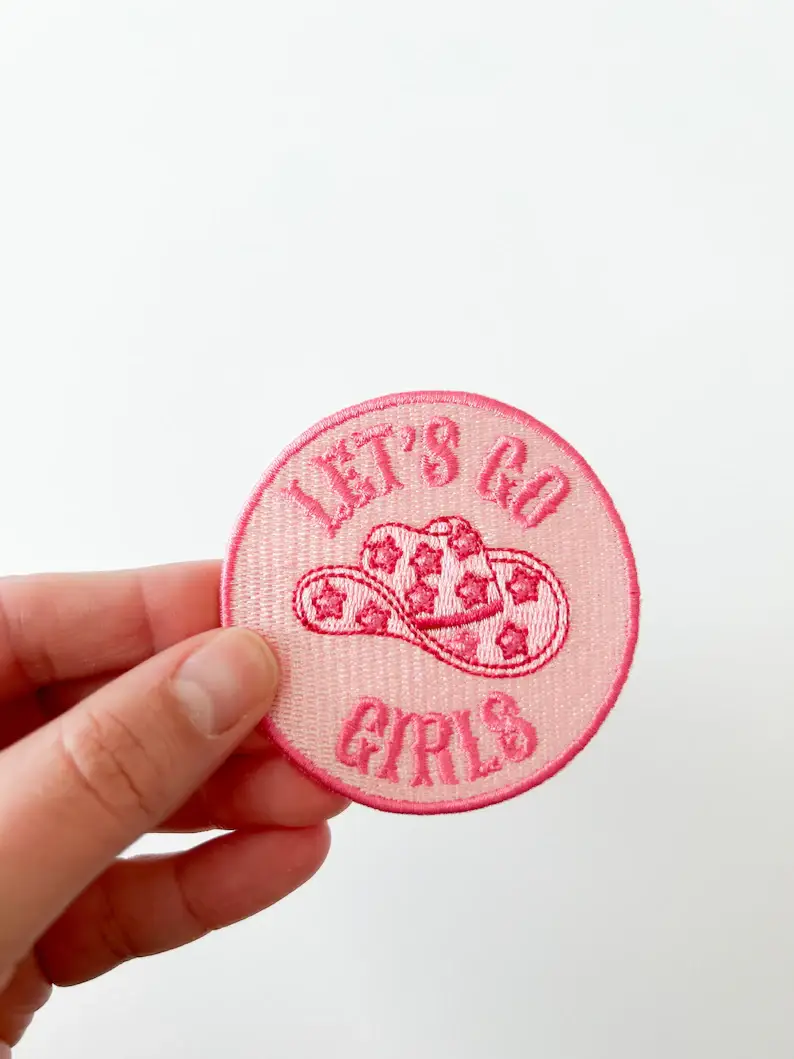 Field Trip Threads – Großhandel Aufnäher – Aufnäher „Let's Go“, für Mädchen, zum Aufbügeln, Western Nashville2