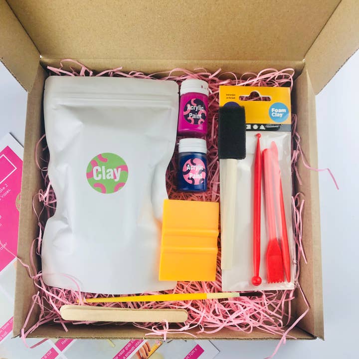 The Edinburgh Craft Club - Vente Kit de bricolage - Kit de vases Air Dry Bud6