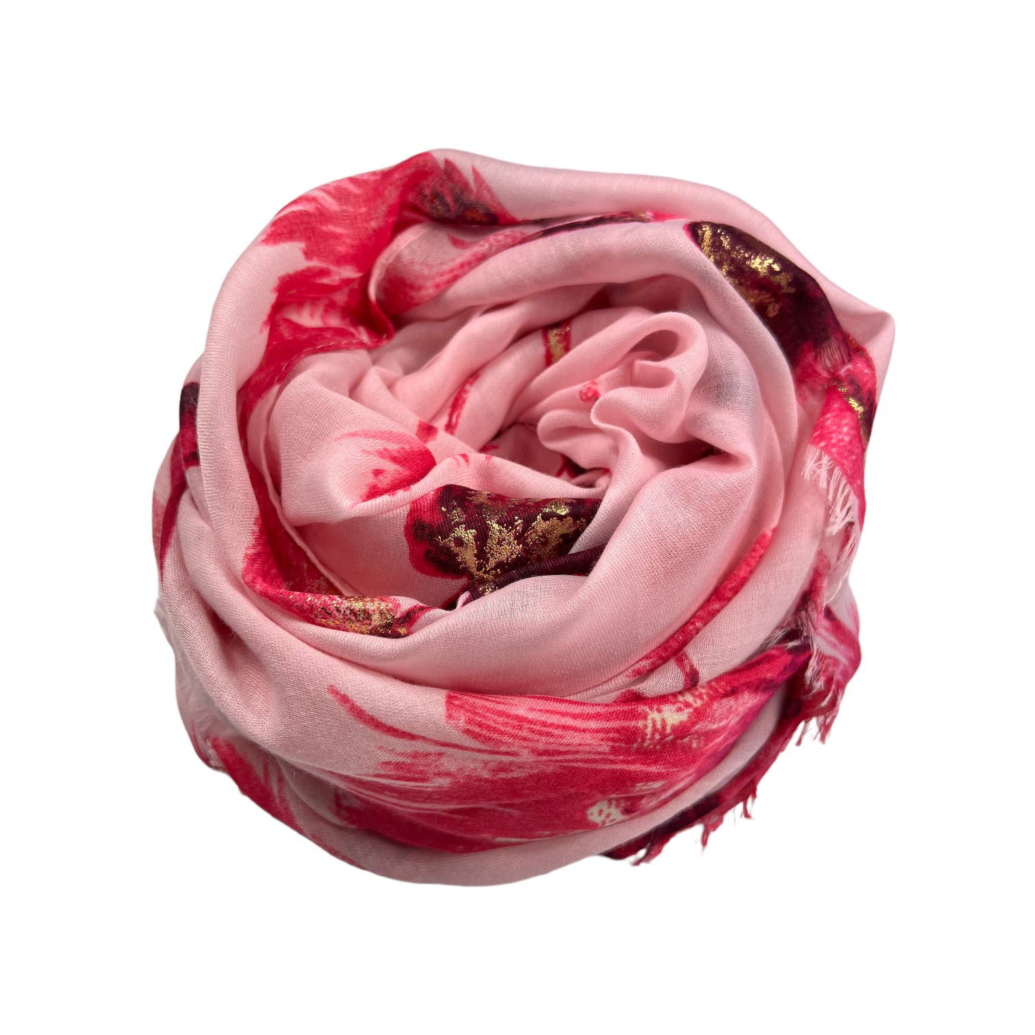 London Scarves - Wholesale Scarf - Women's - Dusty miller flower print on medium weight scarf24