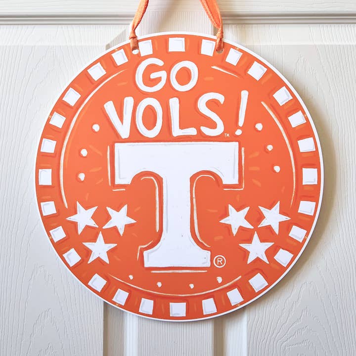 Tennessee Vols Door Hanger Orange and White College for wholesale by Home Malone