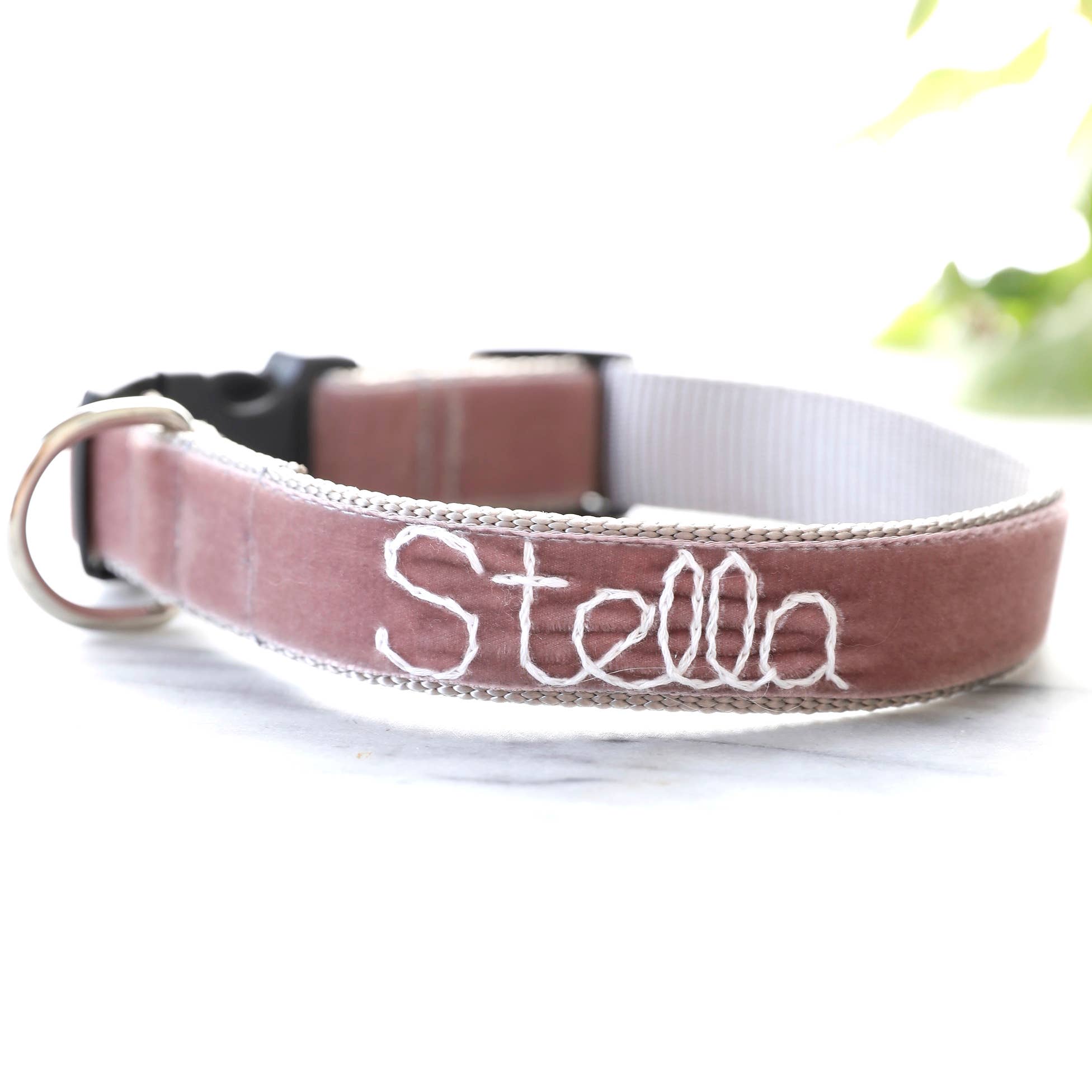 Mimi Green - Wholesale Pet Collar - Dog - Hand Embroidered Dog Collar Personalized w/ Dogs Name15
