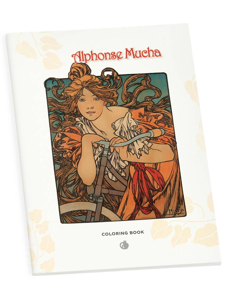 Alphonse Mucha Coloring Book for wholesale by Pomegranate