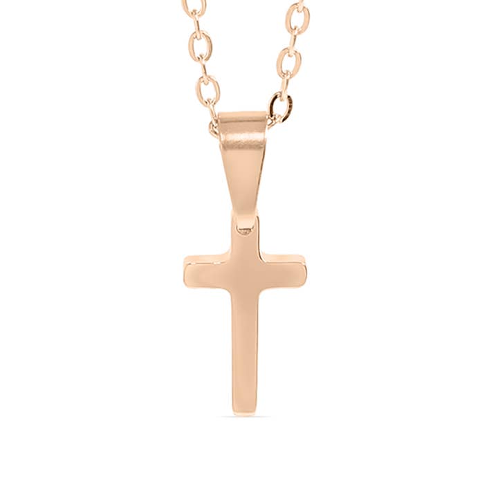 WJW - Wholesale Pendant/Charm Necklace - Stainless Steel Engravable Cross Necklace2